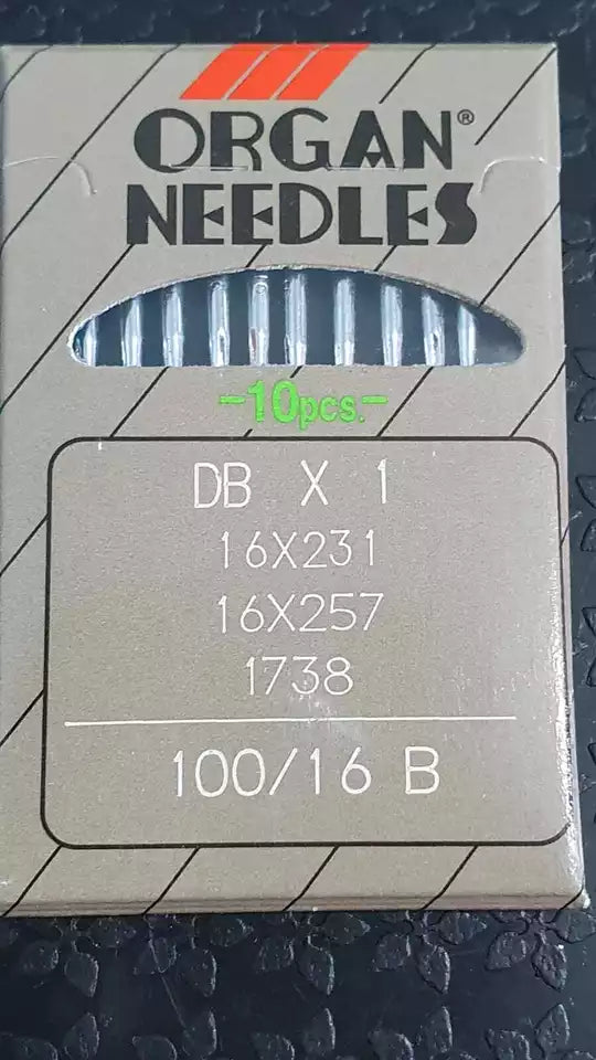 Organ Industrial Sewing Machine Needles 16X231 DBX1 1738 All Sizes 10 in Pkt