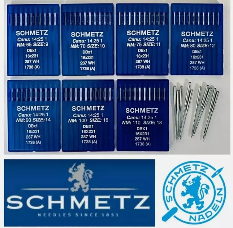 SCHMETZ INDUSTRIAL SEWING MACHINE NEEDLES DBX1 fit brother juki & most machine